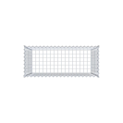 Opvokset gabion type 3 100 cm x 80 cm x 40 cm (L x H x D), maskestørrelse 5 cm x 5 cm, spiral