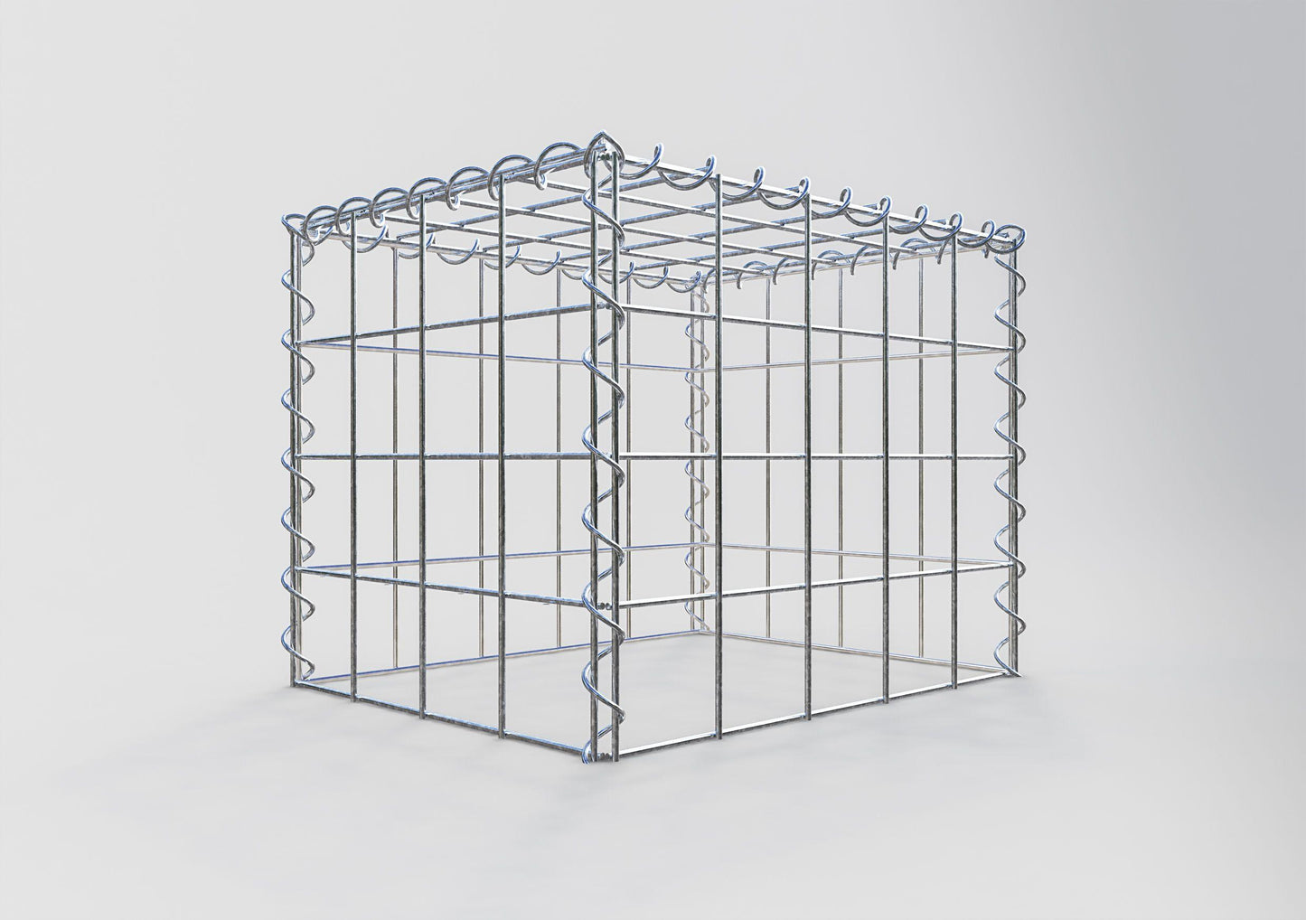 Add-on schanskorf type 3 50 cm x 40 cm x 40 cm (L x H x D), maaswijdte 10 cm x 10 cm, spiraal