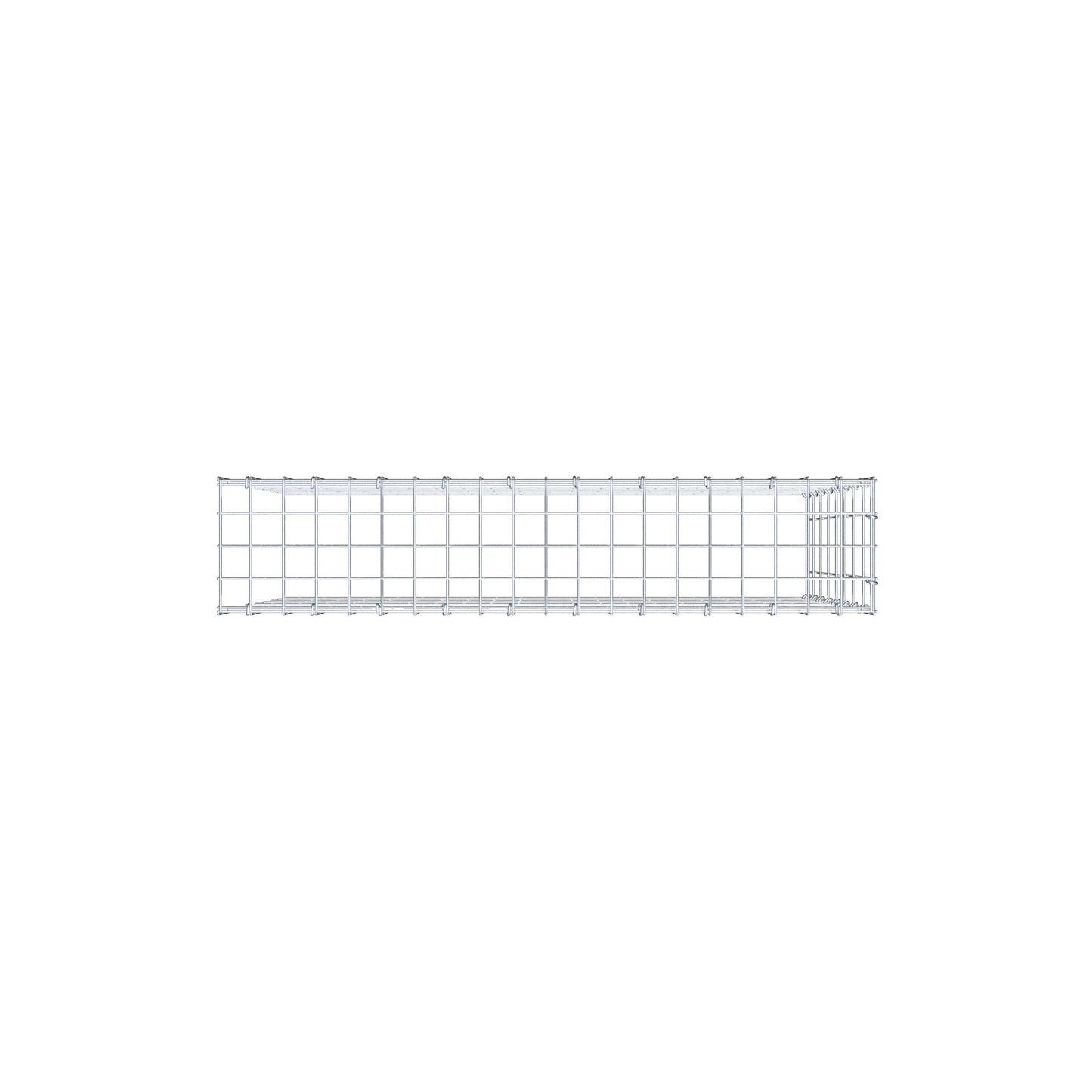 Gabião Tipo 4 100 cm x 80 cm x 20 cm (C x A x P), malhagem 5 cm x 10 cm, anel C