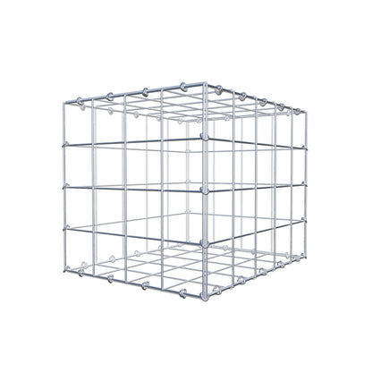 Gabion 50 cm x 40 cm x 40 cm (L x H x P), mailles 10 cm x 10 cm, anneau en C