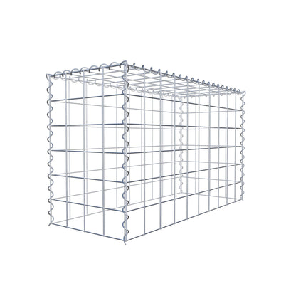 Gabion rapporté type 3 100 cm x 60 cm x 40 cm (L x H x P), mailles 10 cm x 10 cm, spirale