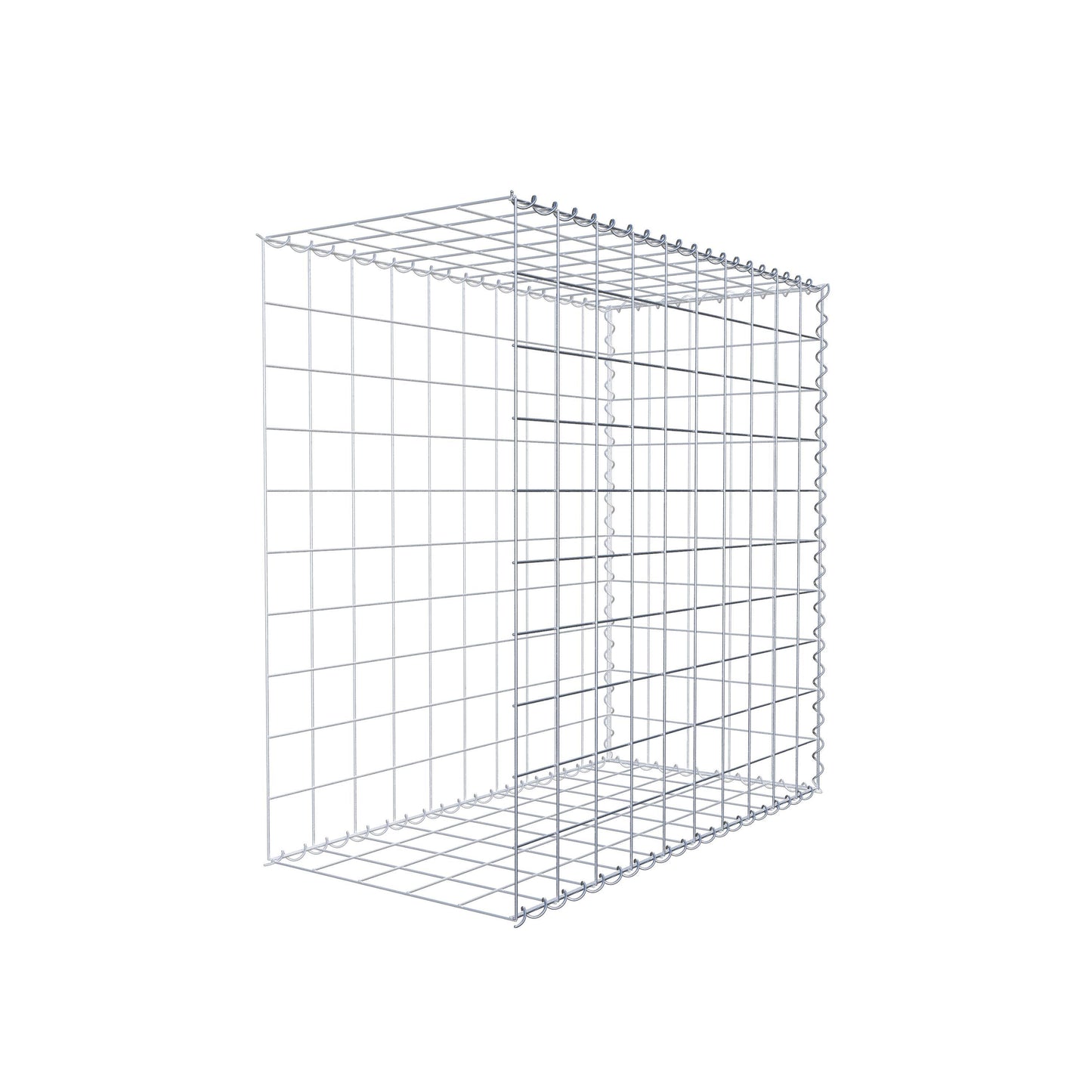 Gabbione aggiuntivo tipo 2 100 cm x 100 cm x 50 cm (L x H x P), dimensione maglia 10 cm x 10 cm, a spirale