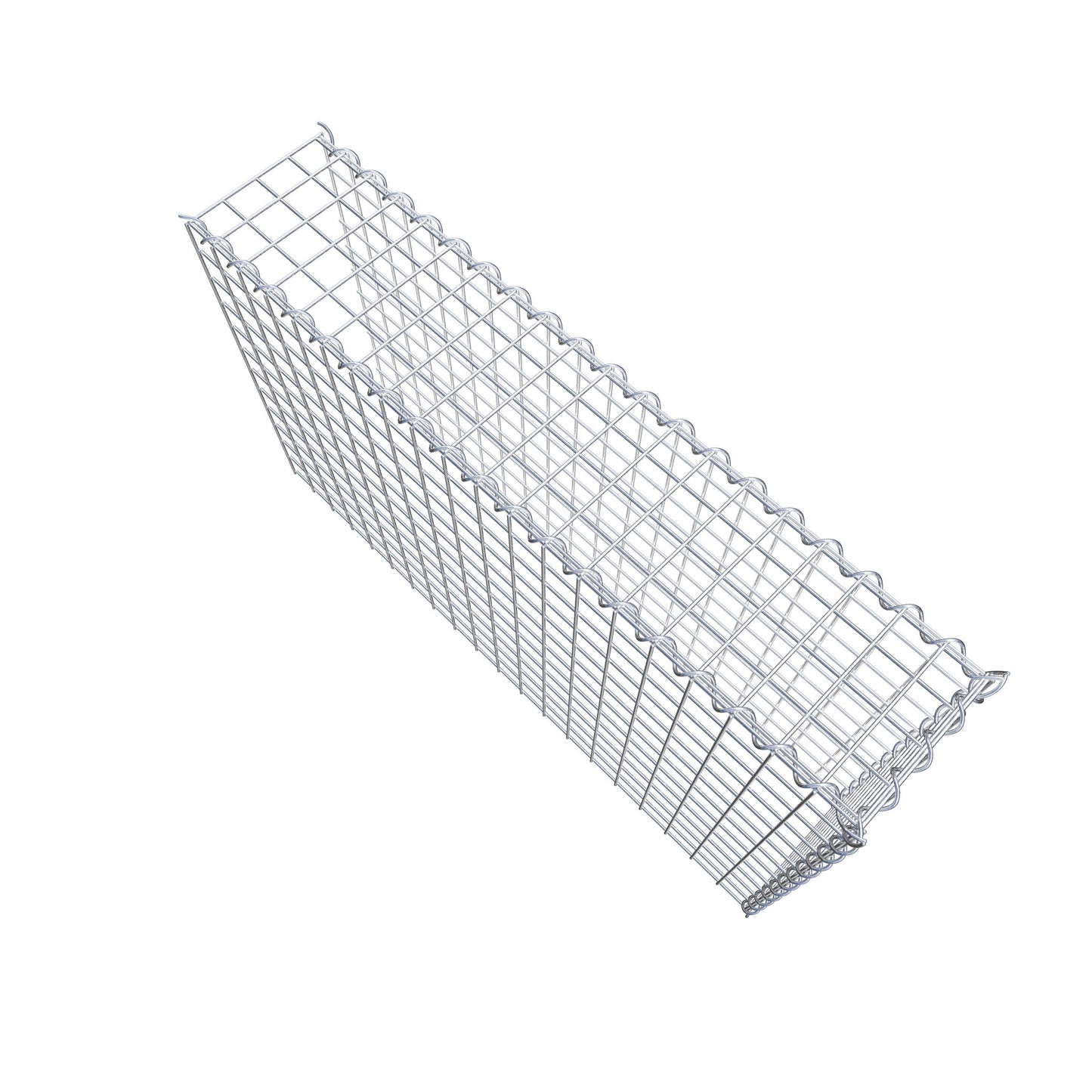 Gabion rapporté type 4 100 cm x 60 cm x 20 cm (L x H x P), mailles 5 cm x 5 cm, spirale