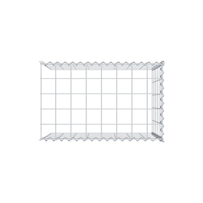 Opvokset gabion type 4 80 cm x 50 cm x 50 cm (L x H x D), maskestørrelse 10 cm x 10 cm, spiral