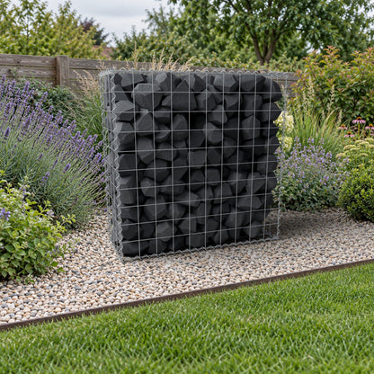 Gabion 100 cm x 100 cm x 40 cm (L x H x P), mailles 10 cm x 10 cm, spirale