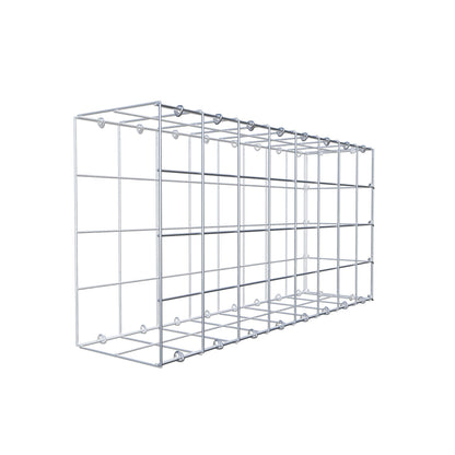 Monteret gabion type 2 80 cm x 40 cm x 20 cm (L x H x D), maskestørrelse 10 cm x 10 cm, C-ring