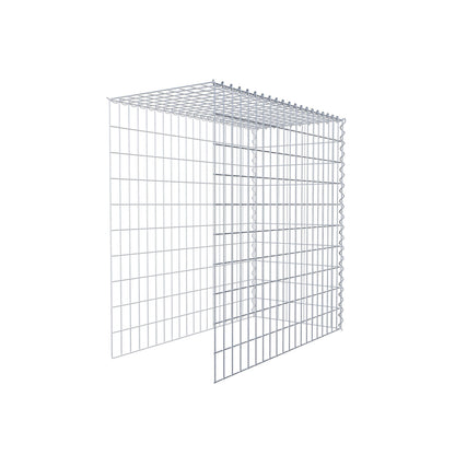 Gabion rapporté type 4 100 cm x 100 cm x 50 cm (L x H x P), mailles 5 cm x 10 cm, spirale