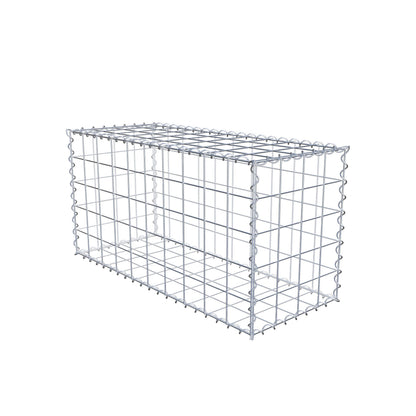 Gabion 100 cm x 50 cm x 40 cm (L x H x P), mailles 10 cm x 10 cm, spirale