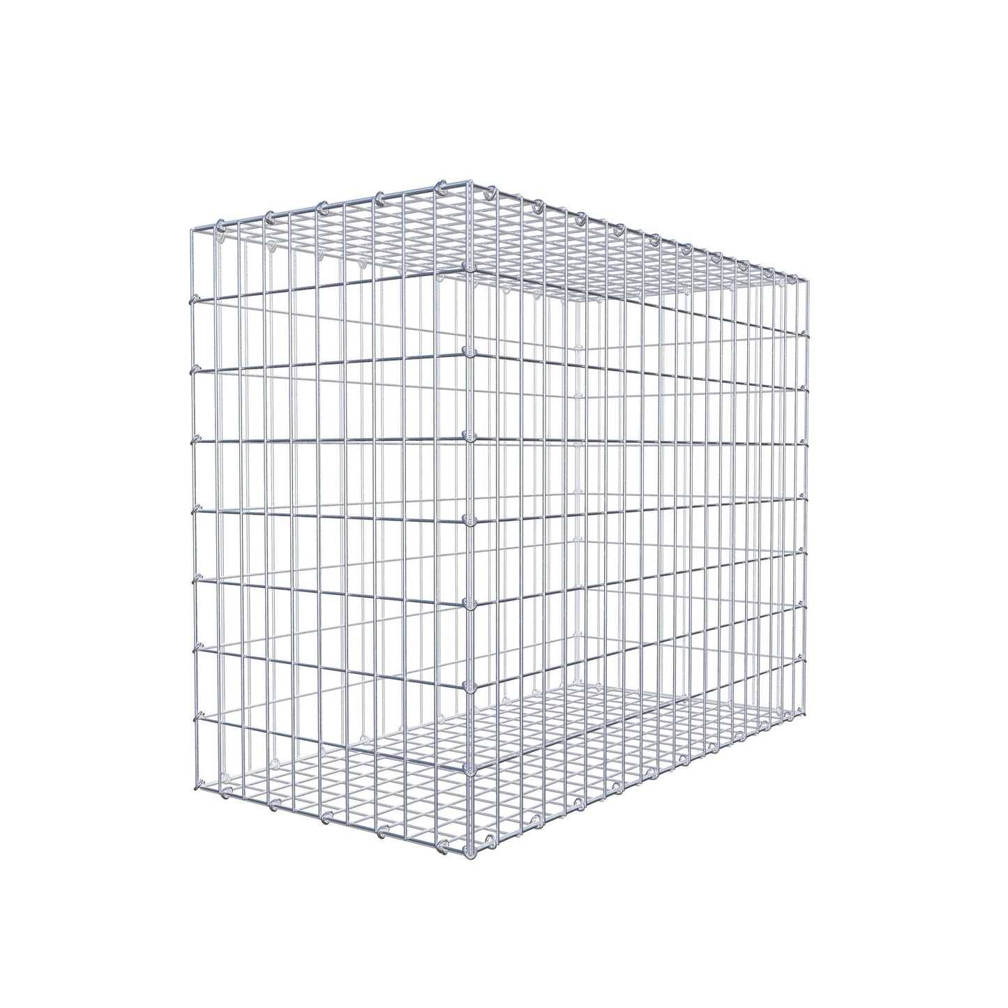 Gabion 100 cm x 80 cm x 50 cm (L x H x D), maskestørrelse 5 cm x 10 cm, C-ring