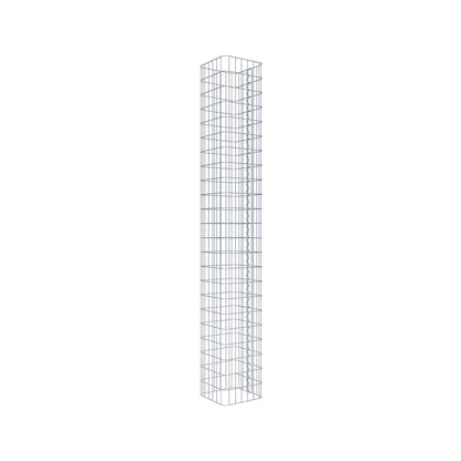 Gabionensäule eckig 32 cm x 32 cm, 230 cm Höhe, MW 5 cm x 10 cm