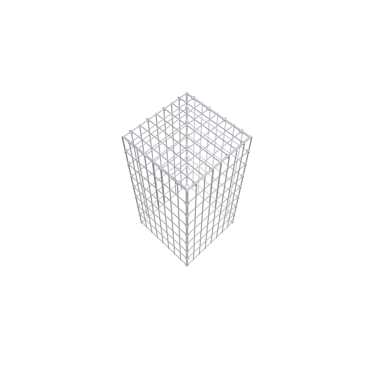 Gabião Tipo 3 80 cm x 40 cm x 40 cm (C x A x P), malhagem 5 cm x 10 cm, anel C