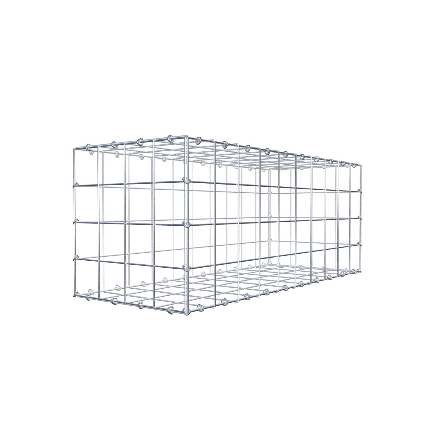 Gabione 100 cm x 40 cm x 40 cm (L x H x T), Maschenweite 10 cm x 10 cm, C-Ring