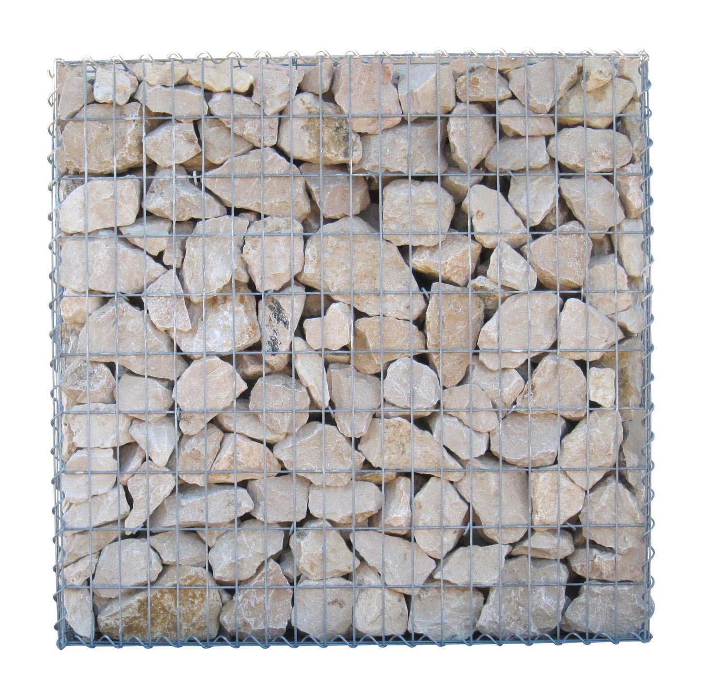 Gabião 100 cm x 100 cm x 30 cm (C x A x P), malhagem 5 cm x 10 cm, espiral