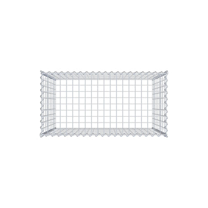 Gabbione aggiuntivo tipo 3 100 cm x 90 cm x 50 cm (L x H x P), maglia 5 cm x 10 cm, spirale