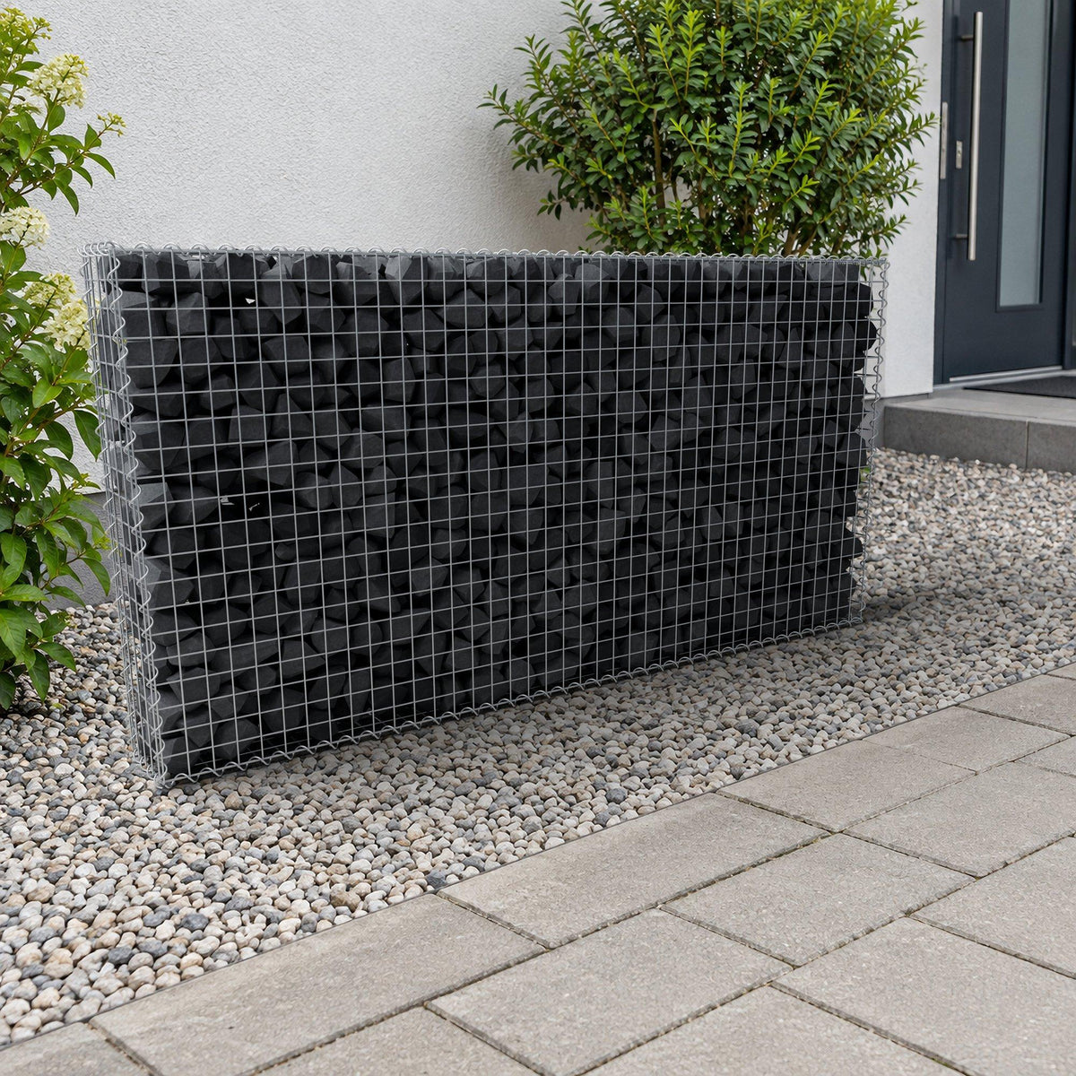 Gabion 200 cm x 100 cm x 20 cm (L x H x D), mesh size 5 cm x 5 cm, spiral