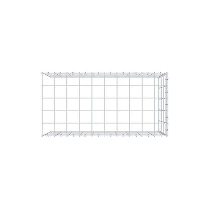 Monteret gabion type 4 100 cm x 50 cm x 50 cm (L x H x D), maskestørrelse 10 cm x 10 cm, C-ring