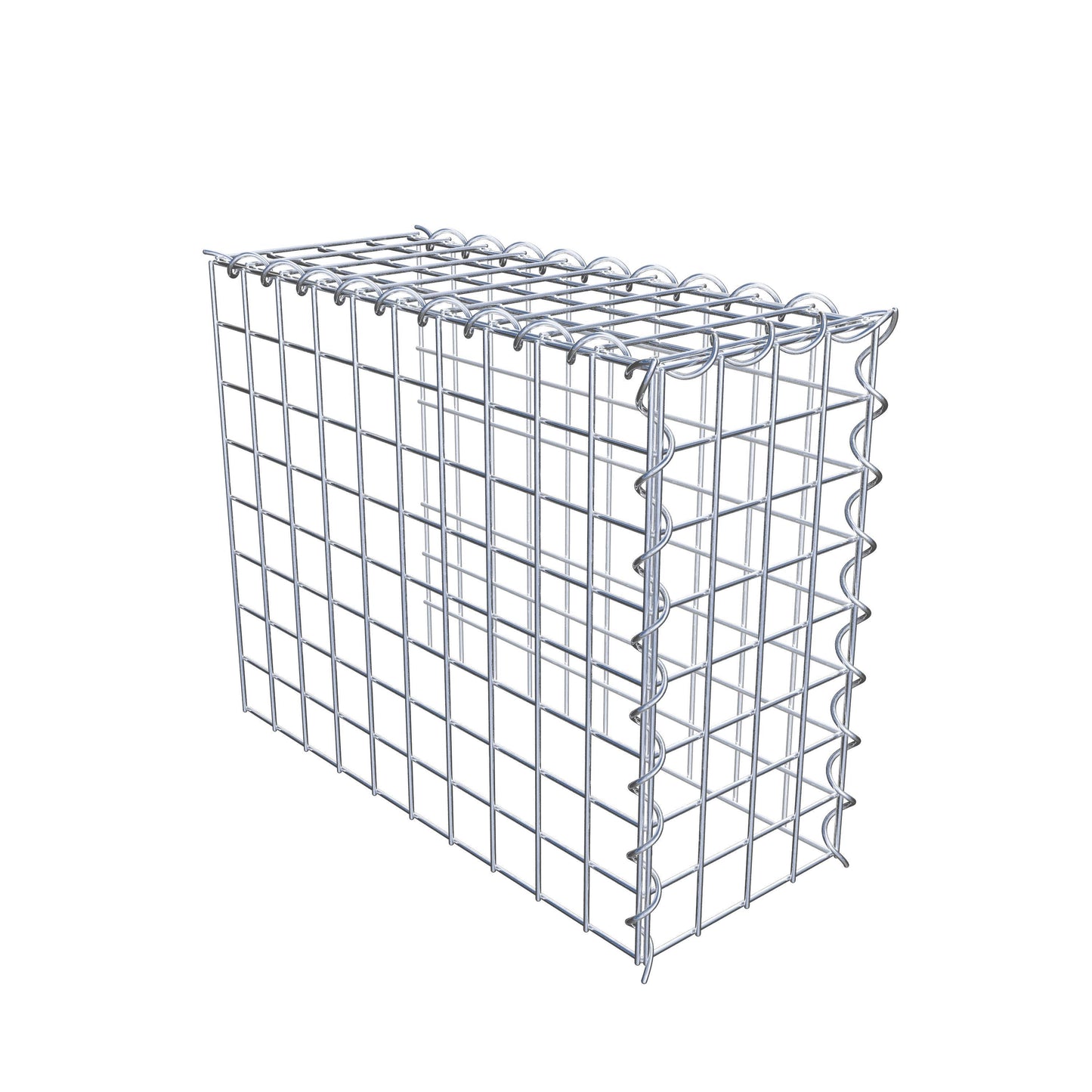 Gabion rapporté type 4 50 cm x 40 cm x 20 cm (L x H x P), mailles 5 cm x 5 cm, spirale