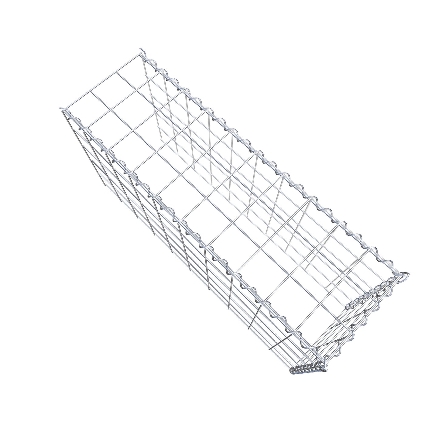 Gabion rapporté type 4 100 cm x 50 cm x 30 cm (L x H x P), mailles 10 cm x 10 cm, spirale