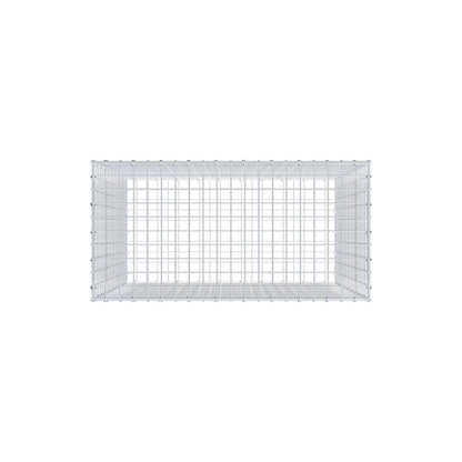 Schanskorf 100 cm x 100 cm x 50 cm (L x H x D), maaswijdte 5 cm x 5 cm, C-ring