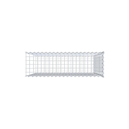 Add-on schanskorf type 2 100 cm x 100 cm x 30 cm (L x H x D), maaswijdte 5 cm x 5 cm, spiraalvormig