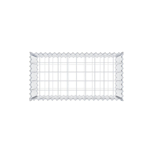Juego de 2 gaviones de 100 cm x 50 cm x 50 cm (largo x alto x fondo), malla de 10 x 10 cm, en espiral