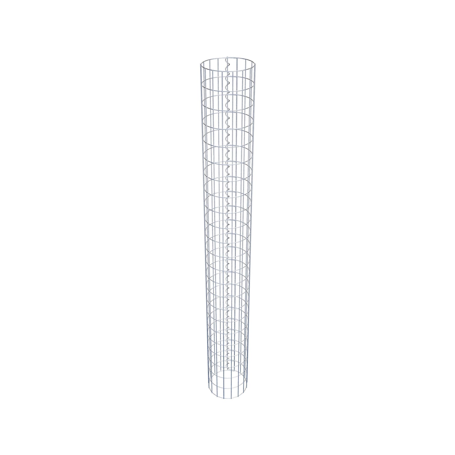 Colonne de gabion ronde 27 cm de diamètre, 230 cm de hauteur, mailles 5 cm x 10 cm