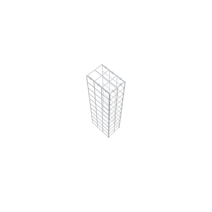 Gabião Tipo 4 100 cm x 30 cm x 20 cm (C x A x P), malhagem 10 cm x 10 cm, anel C