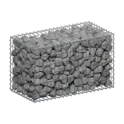 Gabião 100 cm x 60 cm x 50 cm (C x A x P), malhagem 5 cm x 10 cm, espiral