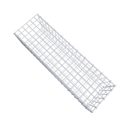 Monteret gabion type 2 100 cm x 30 cm x 30 cm, maskestørrelse 5 cm x 10 cm, C-ring