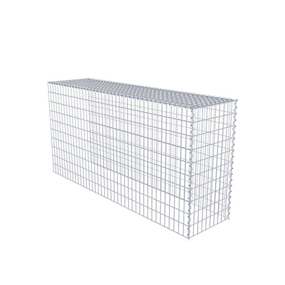 Extra gabion typ 4 200 cm x 100 cm x 50 cm (L x H x D), maskstorlek 5 cm x 10 cm, spiral