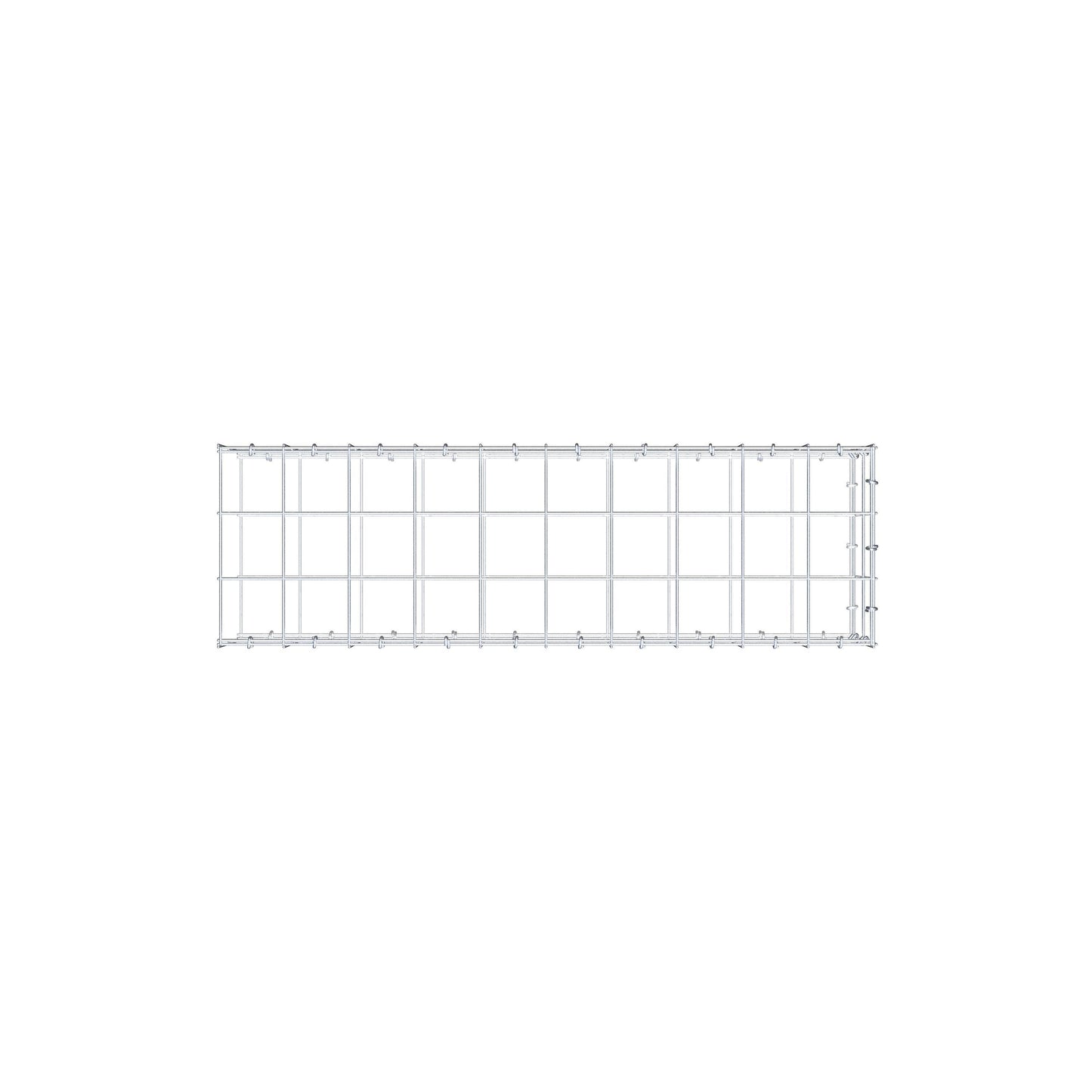 Fourche rapportée type 2 100 cm x 20 cm x 30 cm (L x H x P), mailles 10 cm x 10 cm, anneau C