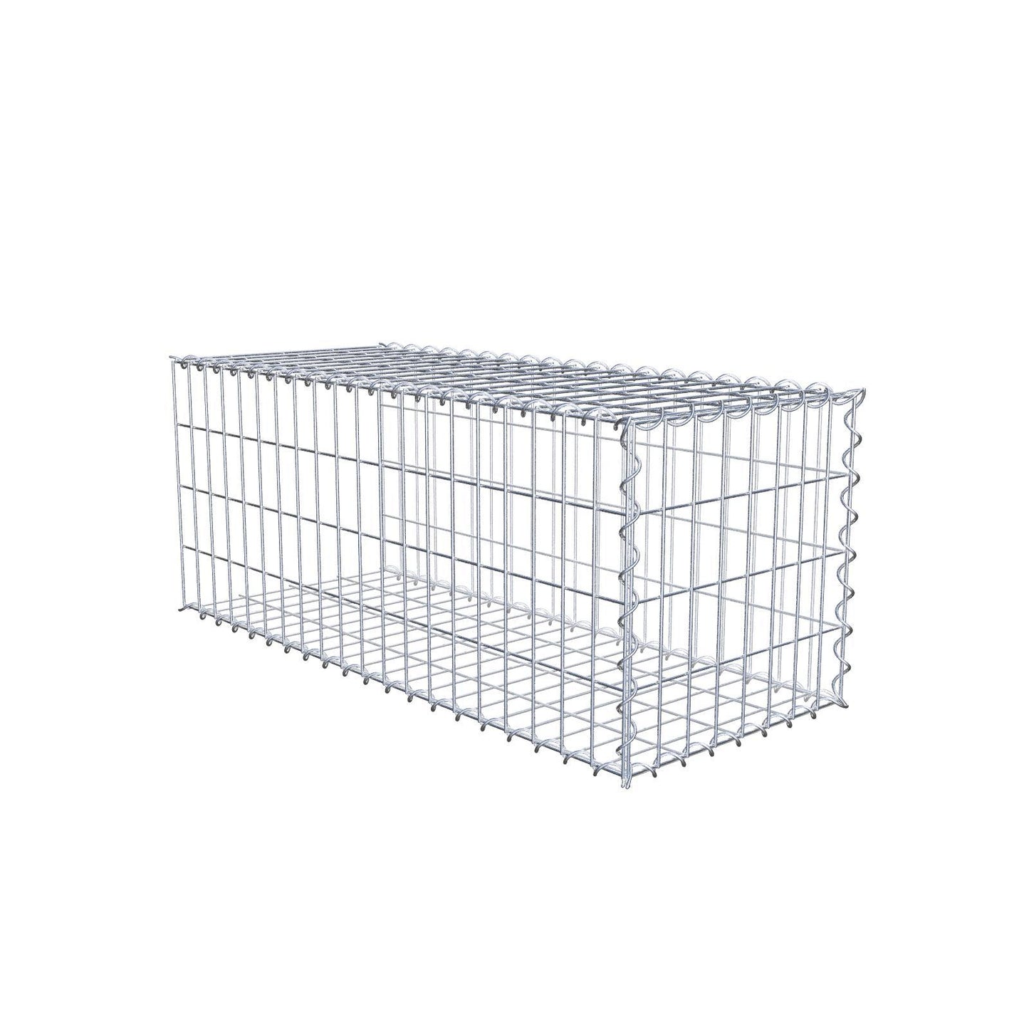 Opvokset gabion type 2 100 cm x 40 cm x 40 cm (L x H x D), maskestørrelse 5 cm x 10 cm, spiral