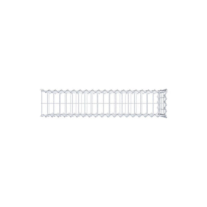Gabion rapporté type 2 100 cm x 40 cm x 20 cm (L x H x P), mailles 5 cm x 10 cm, spirale