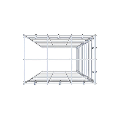 Gabião Tipo 4 100 cm x 30 cm x 20 cm (C x A x P), malhagem 10 cm x 10 cm, anel C