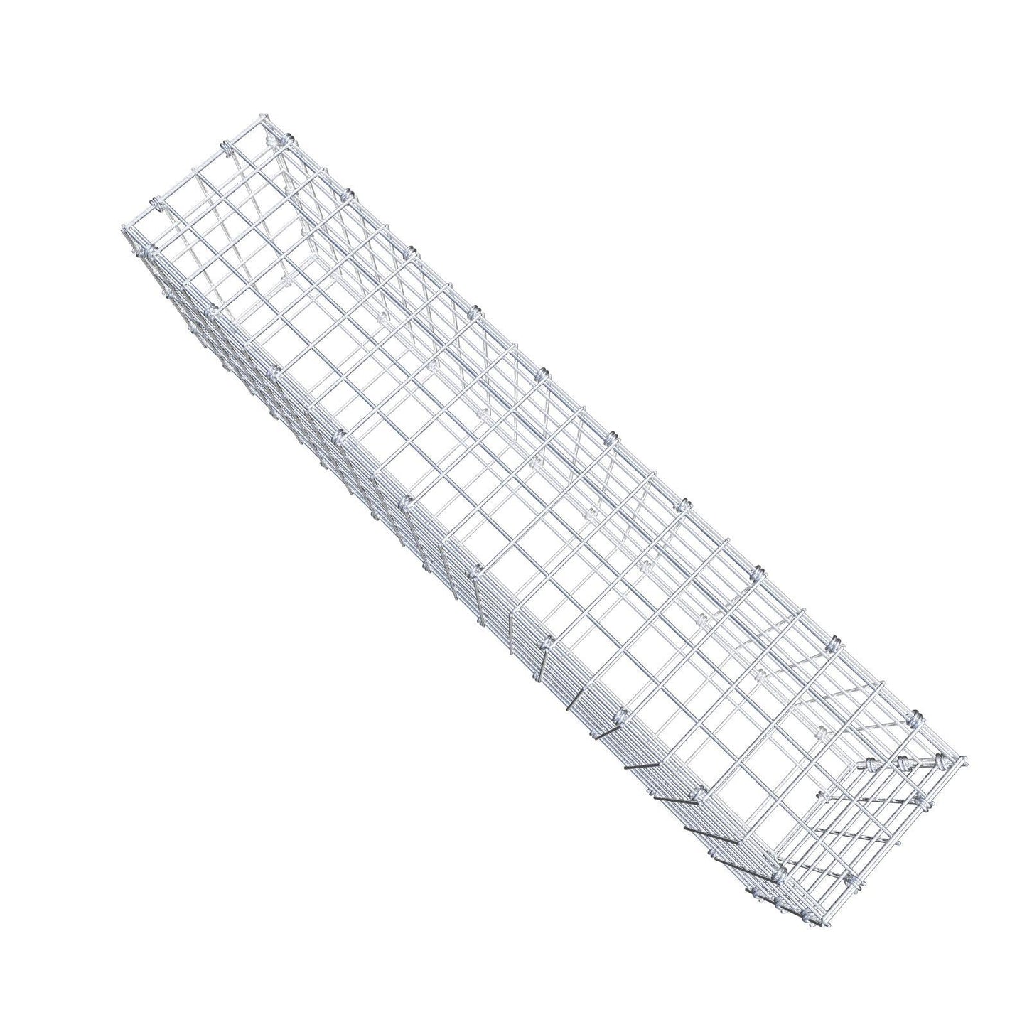 Gabion 100 cm x 30 cm x 20 cm (L x H x P), mailles 5 x 5 cm, anneau en spirale