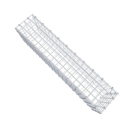 Gabion 100 cm x 30 cm x 20 cm (L x H x P), mailles 5 x 5 cm, anneau en spirale