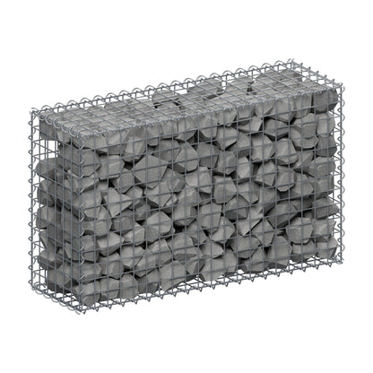 Gabion 100 cm x 60 cm x 30 cm (L x H x D), maskstorlek 5 cm x 5 cm, spiral