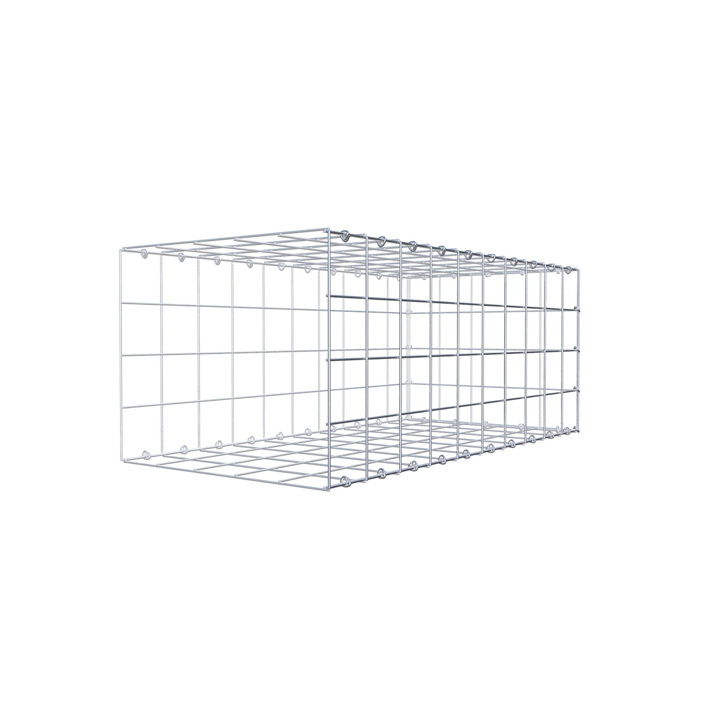 Gabião tipo 2 100 cm x 40 cm x 50 cm (C x A x P), malhagem 10 cm x 10 cm, anel C