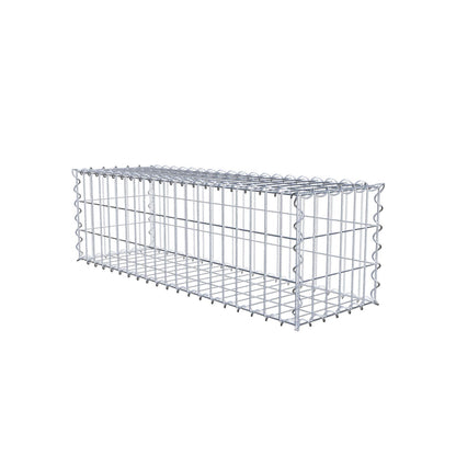 Gabione 100 cm x 30 cm x 30 cm (L x H x T), Maschenweite 5 cm x 10 cm, Spirale
