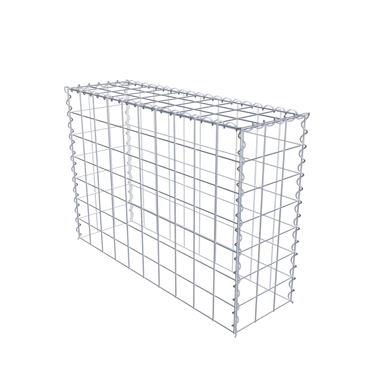 Gabion rapporté type 3 100 cm x 70 cm x 30 cm (L x H x P), mailles 10 cm x 10 cm, spirale