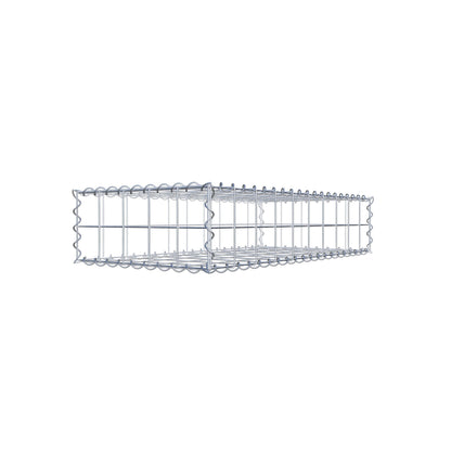Gabião 100 cm x 20 cm x 50 cm (C x A x P), malhagem 10 cm x 10 cm, espiral