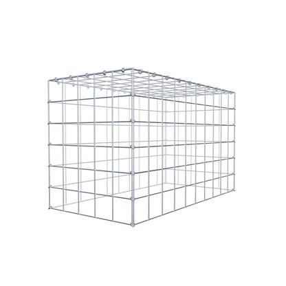 Fourche rapportée type 3 100 cm x 60 cm x 50 cm (L x H x P), mailles 10 cm x 10 cm, anneau C