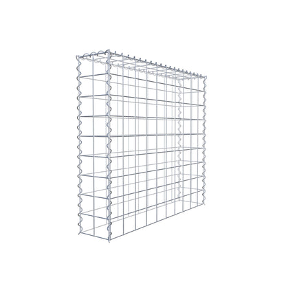 Gabion rapporté type 3 100 cm x 90 cm x 20 cm (L x H x P), mailles 10 cm x 10 cm, spirale
