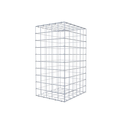 Gabion 100 cm x 60 cm x 50 cm (L x H x P), mailles 10 cm x 10 cm, anneau en C