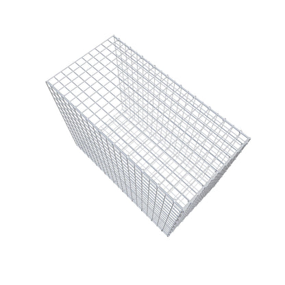 Monteret gabion type 2 100 cm x 80 cm x 50 cm (L x H x D), maskestørrelse 5 cm x 5 cm, C-ring