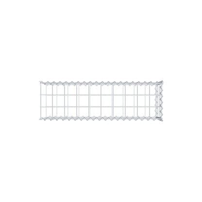 Gabion rapporté type 2 100 cm x 30 cm x 30 cm (L x H x P), mailles 10 cm x 10 cm, spirale