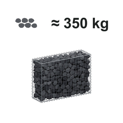 Gabion 100 cm x 70 cm x 30 cm (L x H x D), mesh size 5 cm x 10 cm, spiral