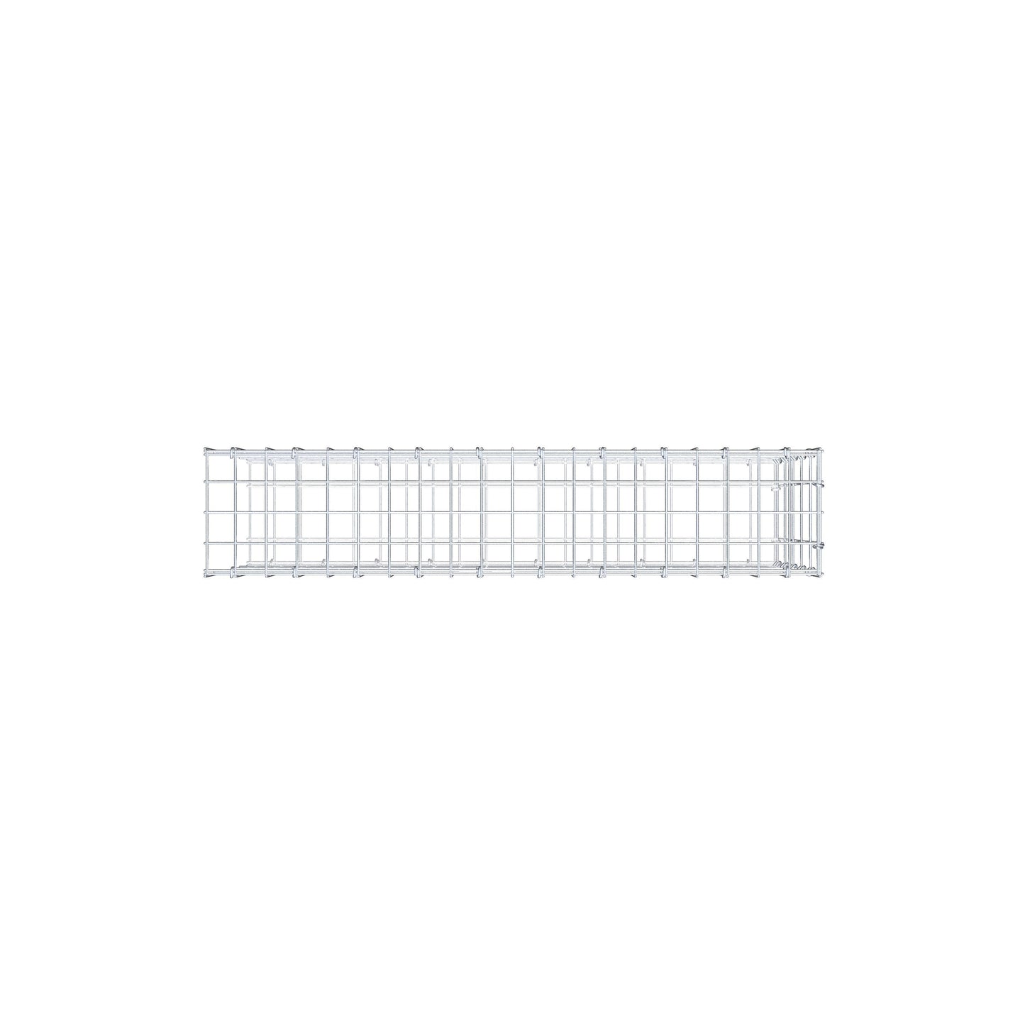 Fourche rapportée type 2 100 cm x 50 cm x 20 cm, mailles 5 cm x 10 cm, anneau en C