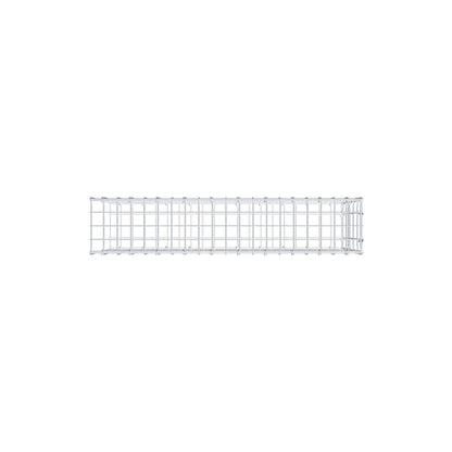 Fourche rapportée type 2 100 cm x 50 cm x 20 cm, mailles 5 cm x 10 cm, anneau en C
