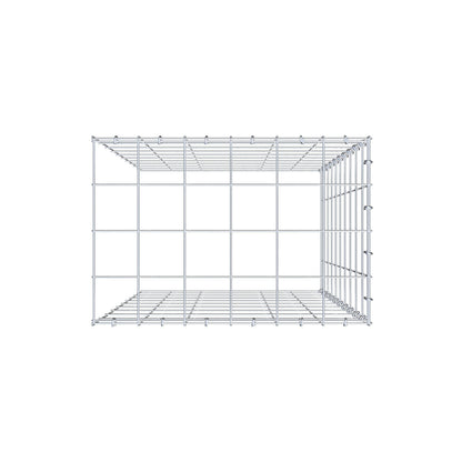 Monteret gabion type 4 100 cm x 60 cm x 40 cm (L x H x D), maskestørrelse 10 cm x 10 cm, C-ring